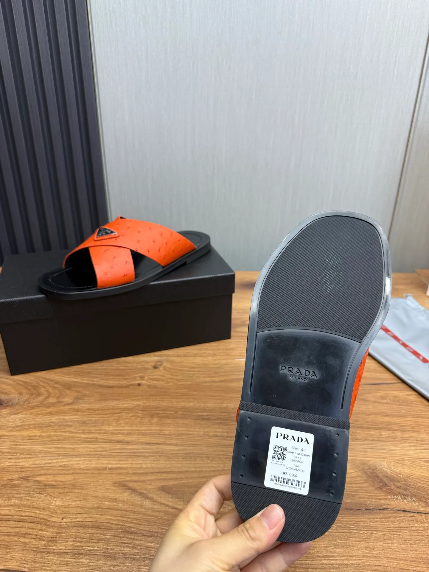 Factory price 340💰 ＰＲＡＤＡPrada - popular men's slippers hot sale 🔥 🩴Official website one to one production 38-45 sizes 45 46 🉑️Customized!